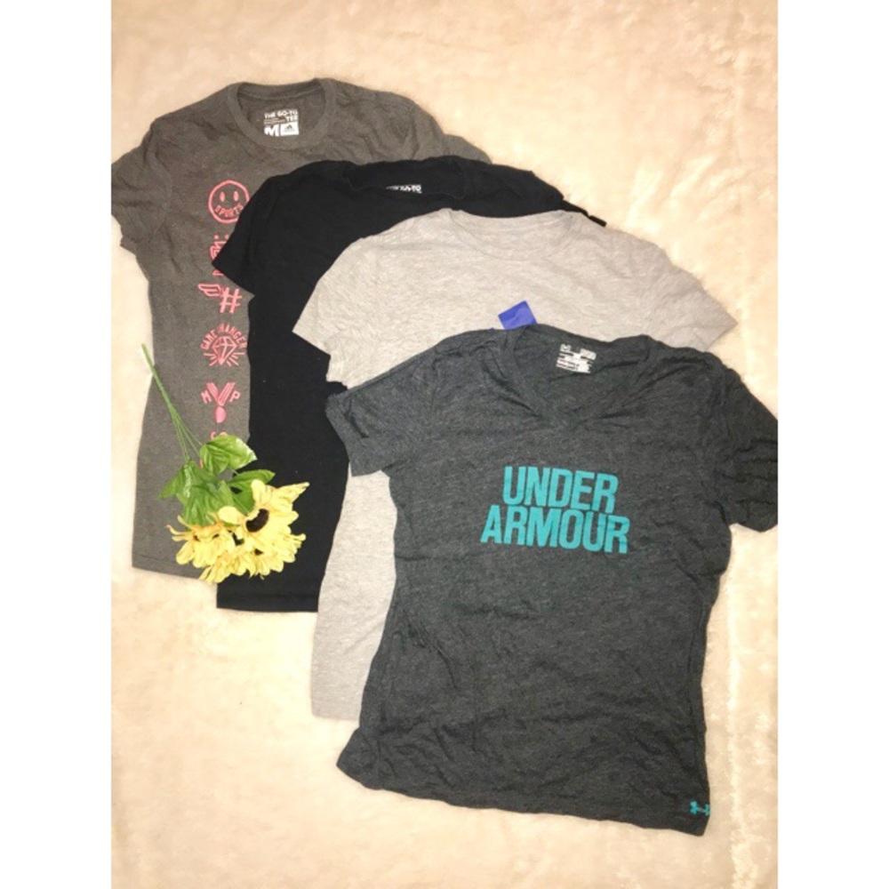 Adidas / Under Armour  Bundle of 4 T-shirt’s